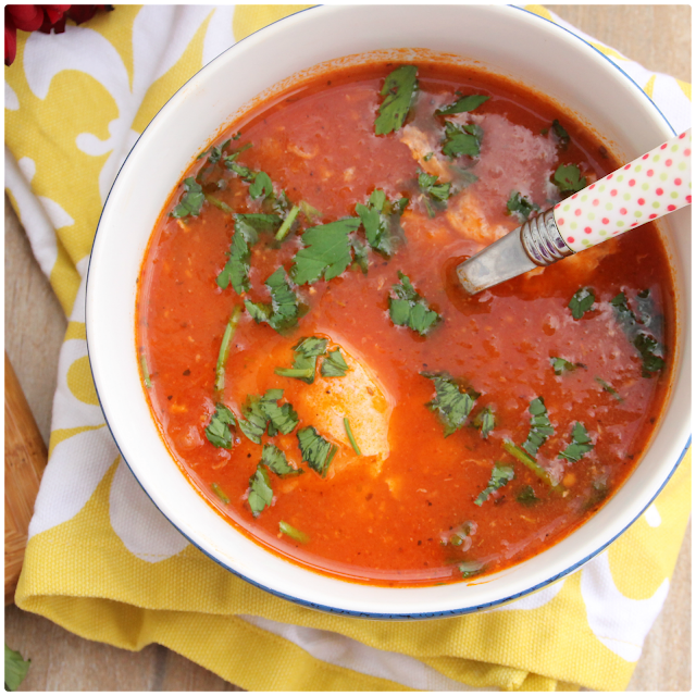 Sopa De Tomate Con Fideos
