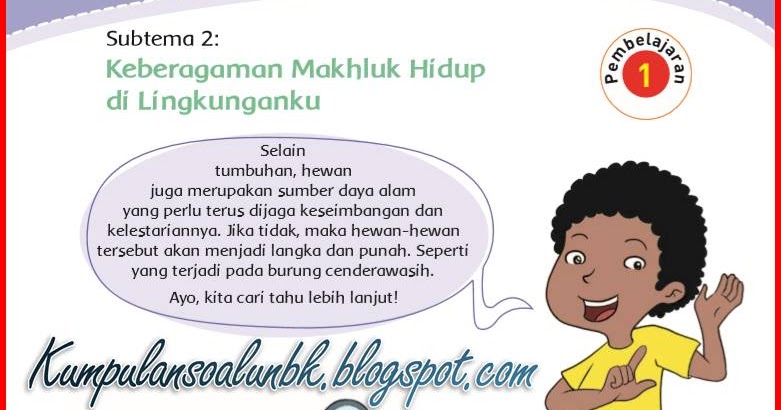 40+ Kunci Jawaban Buku Tema 3 Kelas 4 Halaman 48 Pics