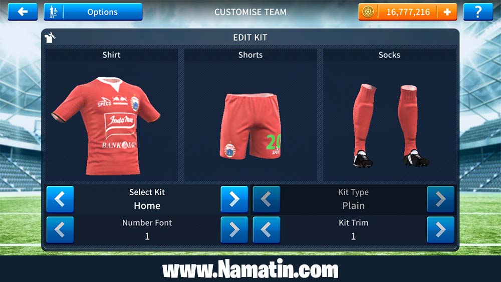Logo &amp; Kit Dream League Soccer Persija 20202021 Namatin