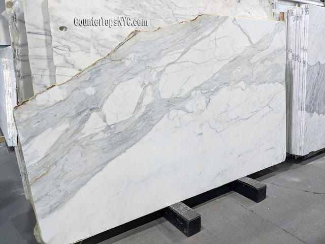 Calacatta Gold White Marble Slab NYC