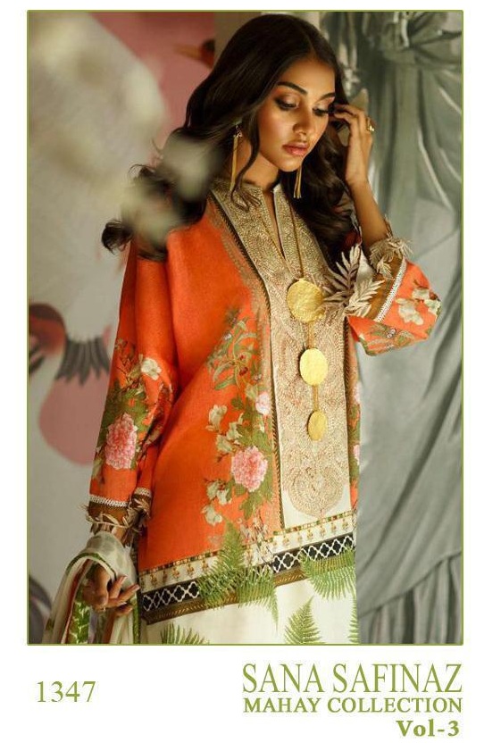 Shree Fab Sana Safinaz Mahay Collection 3 pakistani Suits