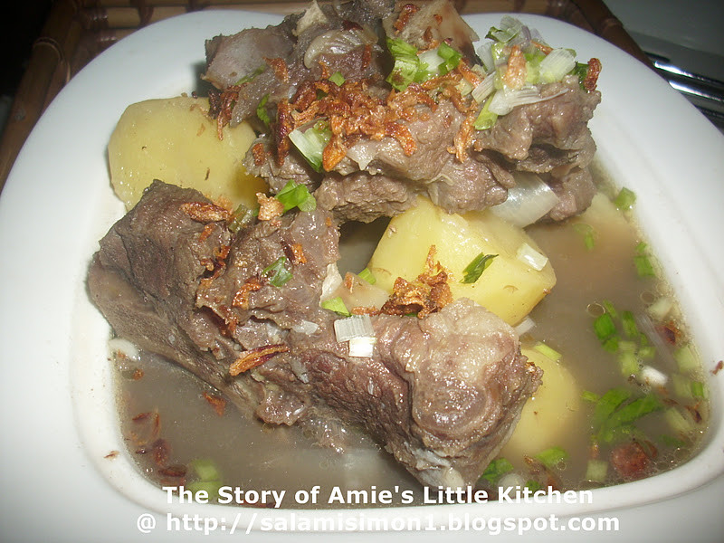 AMIE'S LITTLE KITCHEN: Sup Tulang & Mee Hoon Sup Tulang