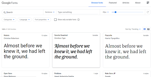 Google Fonts