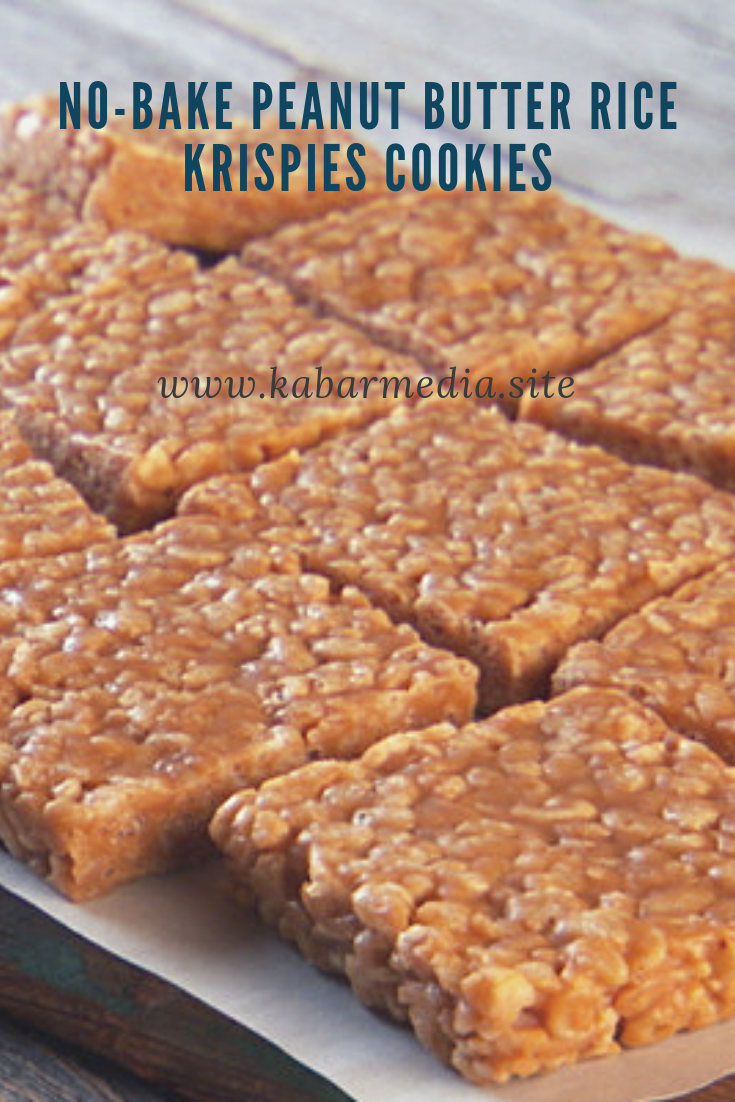 NoBake Peanut Butter Rice Krispies Cookies