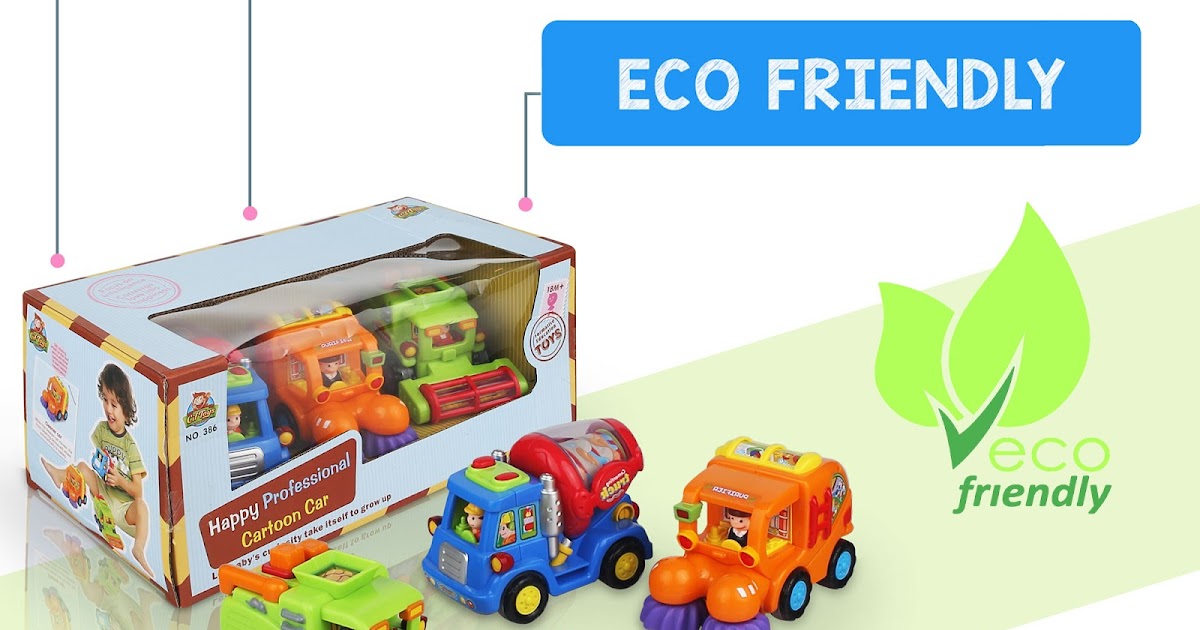 Bathtub Baby Doll Friction Truck Toys Pack of Three Colorful and