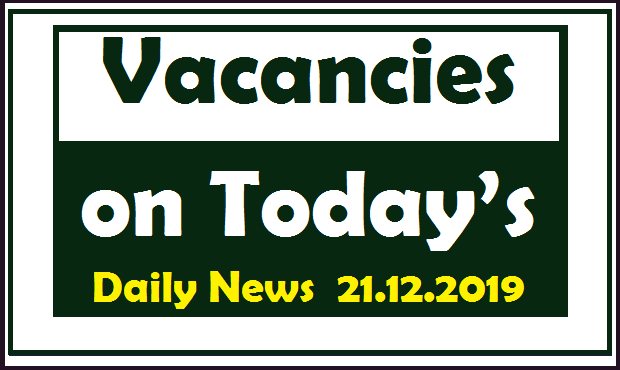 Vacancies on Today Daily News 