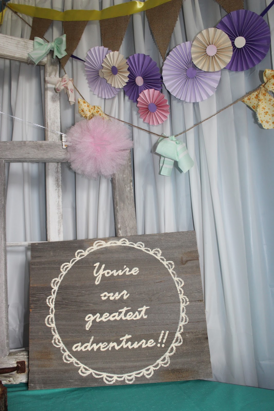The Purple Front Door Rustic Chic Baby Shower Decor
