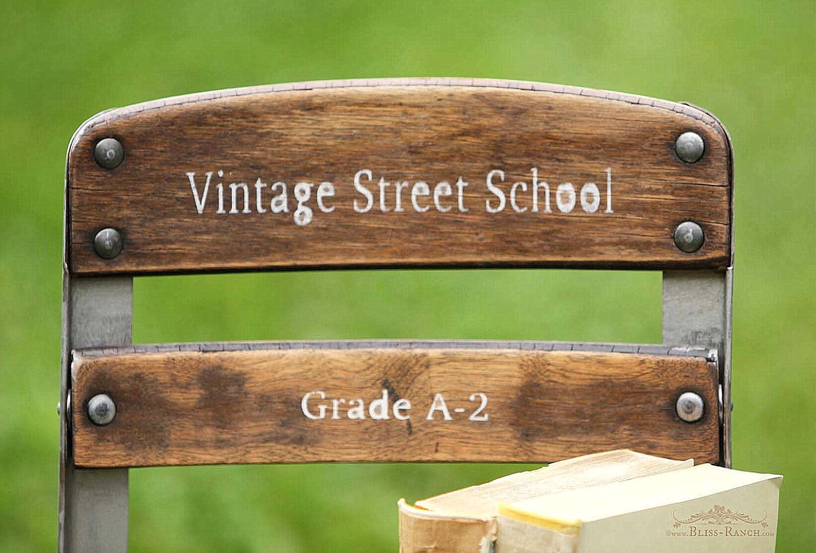 Bliss Ranch Vintage School Chair
