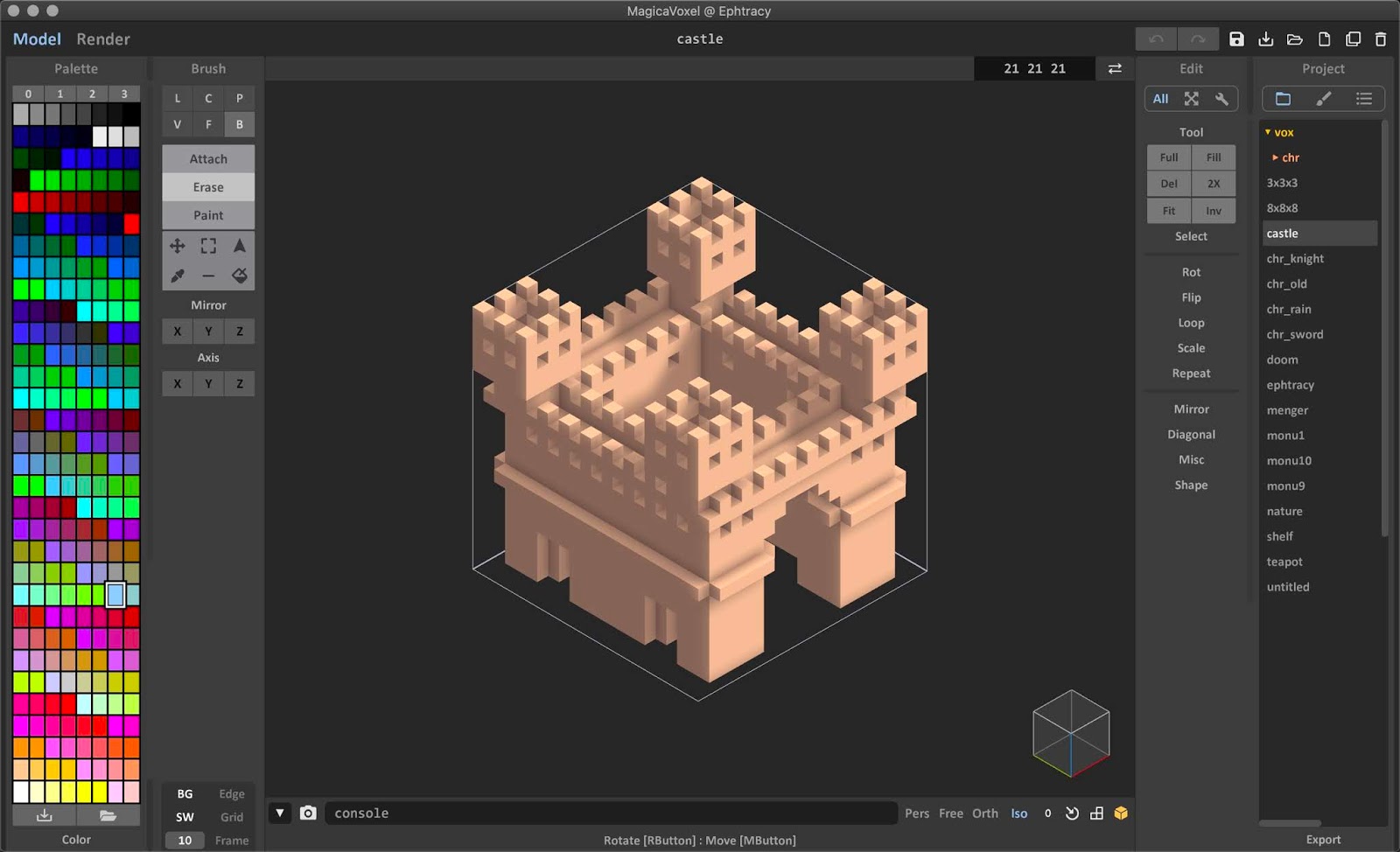 MagicaVoxel editor