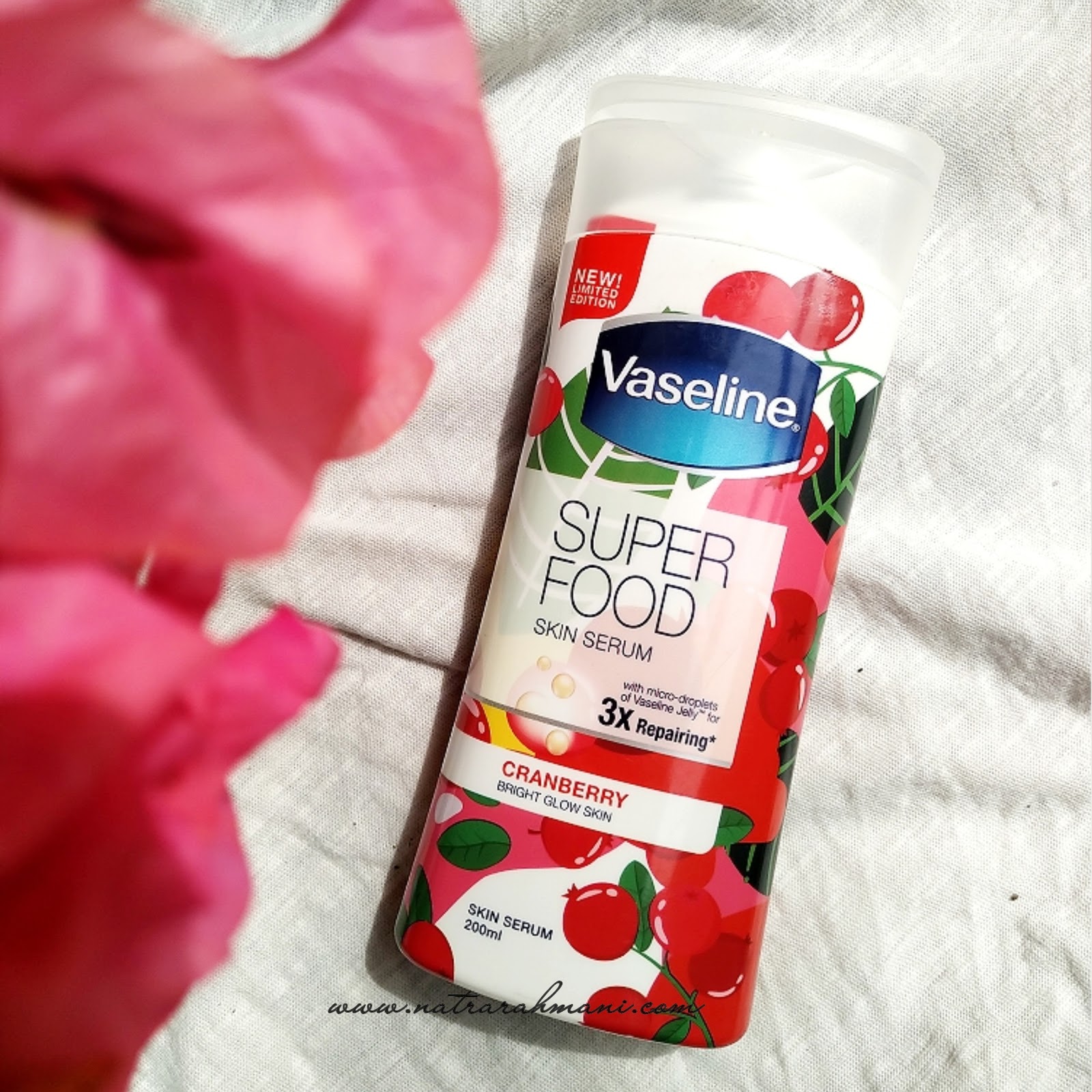 REVIEW VASELINE SUPER FOOD SKIN SERUM CRANBERRY (BRIGHT GLOW SKIN