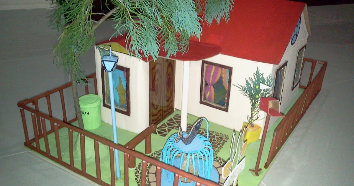 Kotak Model Rumah Hijau Diy - malaysct
