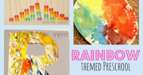 Rainbow Themed Preschool Activities | School Time Snippets