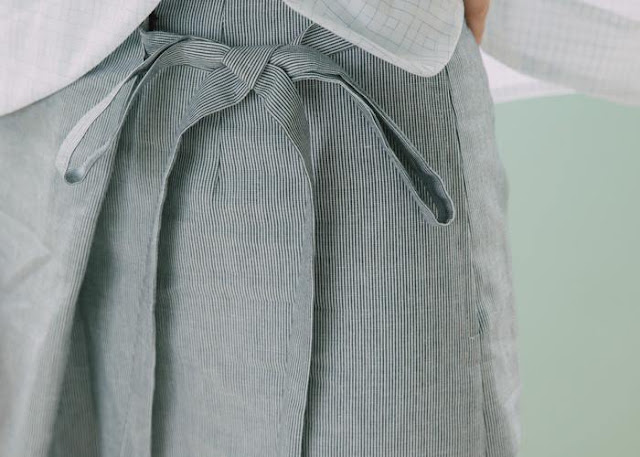 公路電影條紋綁帶褲裙 追加補貨