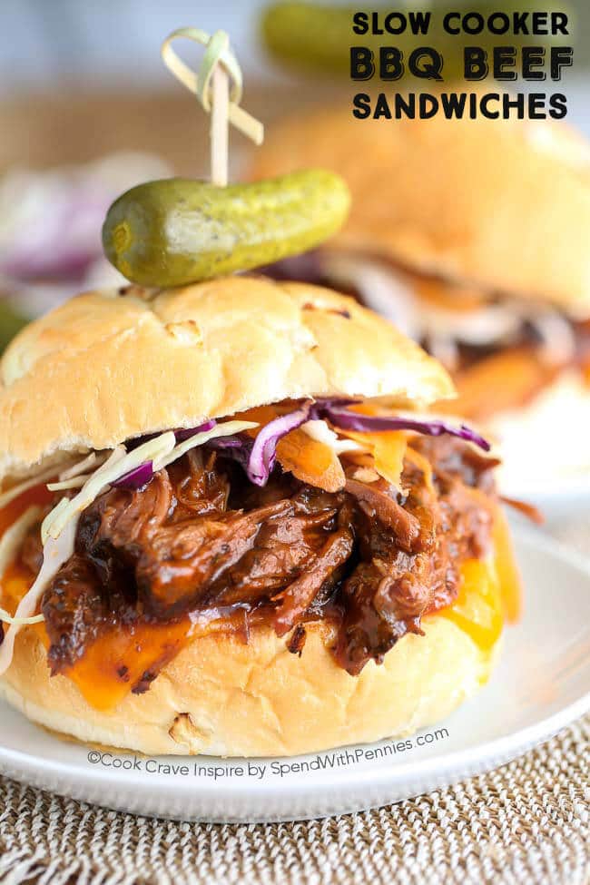 Slow Cooker Barbecued Beef Sandwiches Slow Cooker or Pressure Cooker