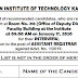 Result-Written Test-AR (Legal)-IIT Kanpur