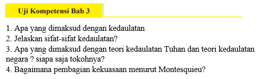 Jawaban Uji Kompetensi Bab 3 Pkn Kelas 9 Revisi 2018