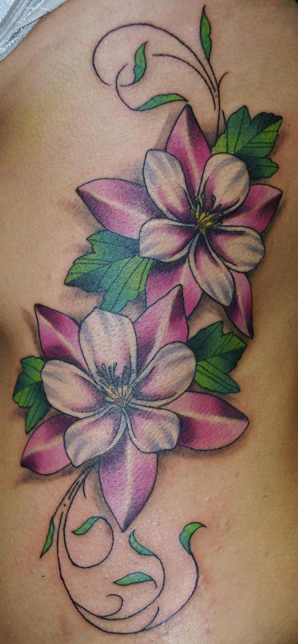 Vine And Flower Tattoo Designs