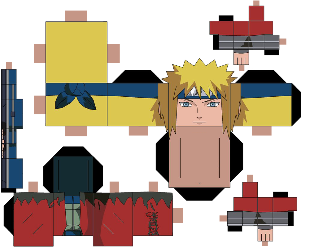 Template papercraft minato