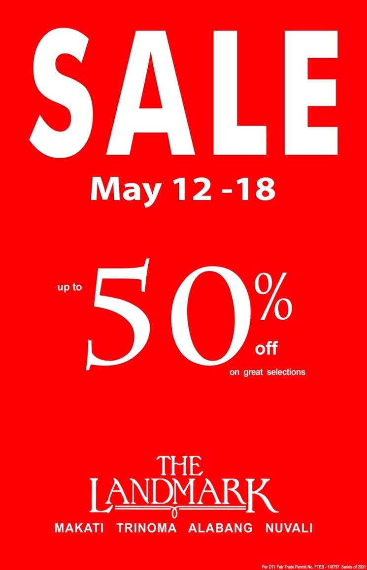Manila Shopper The Landmark SALE May 2021