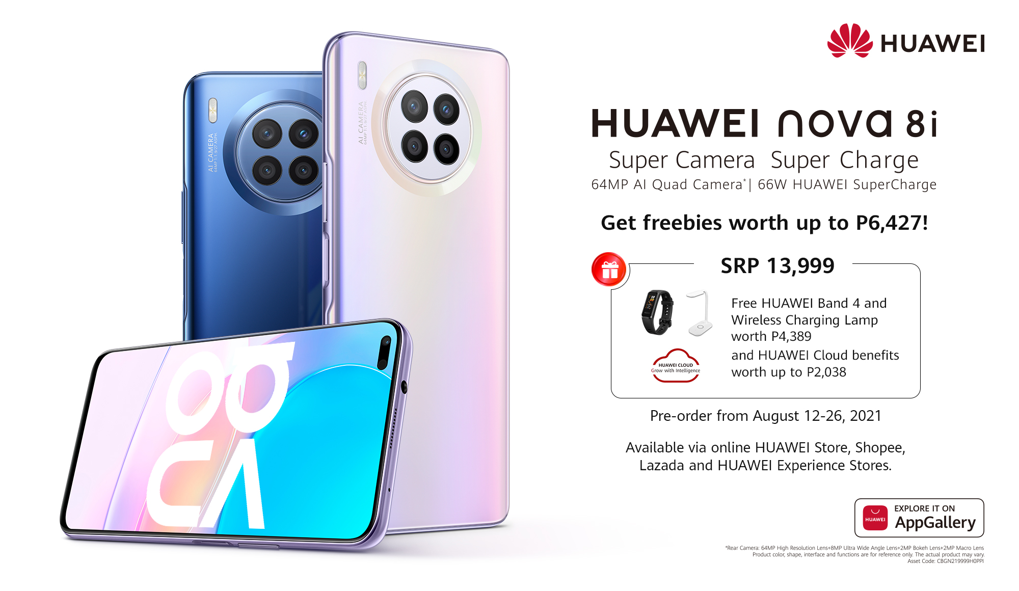 Midrange King HUAWEI nova 8 and 8i with 64MP AI Quadcamera Opens for Preorders in the