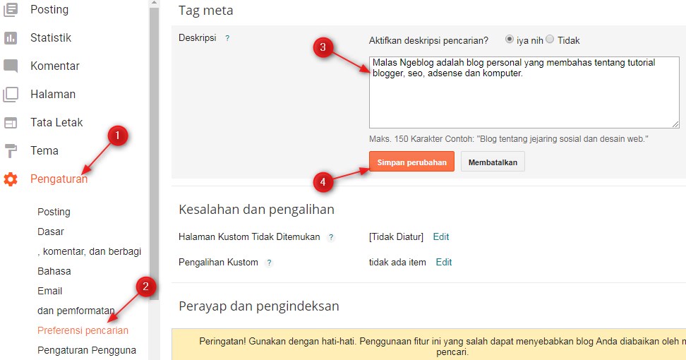 meta,tag,deskripsi,halaman,depan,blog