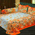 Double Size Cotton BedSheet with Matching 2 Pillow Covers - Multicolor