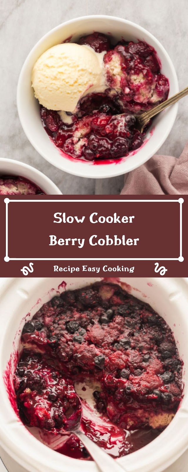 Slow Cooker Berry Cobbler