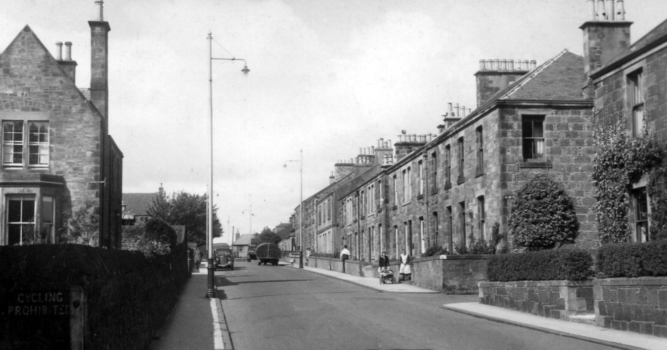 Tour Scotland Old Photograph Douglas Road Leslie Fife Scotland