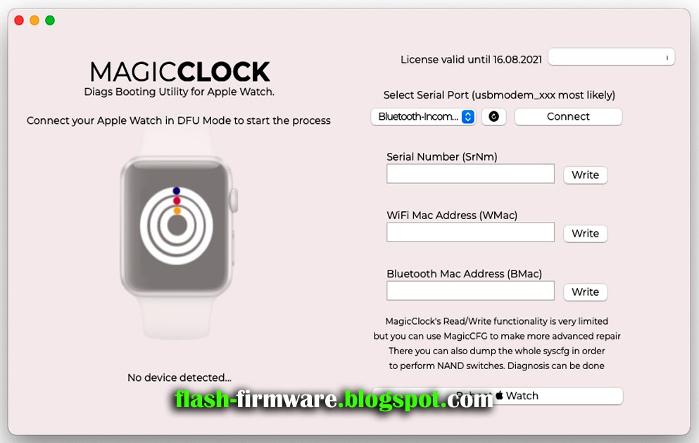 MagicClock & MagicAWRT Adapter apple watch Restore Tool S0/S1/S2/S3/S4/S5/S6/SE Recovery Repair