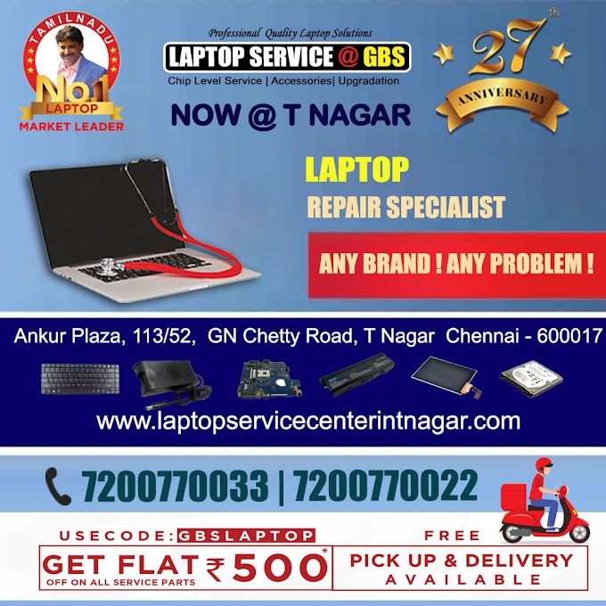 Laptop Service Center in T Nagar Chennai