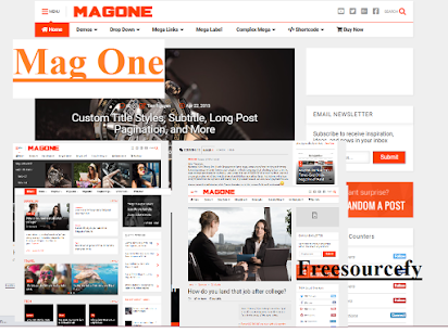 Free blogger template SEO optimized, drag and drop, fast (MagOne v 6.8.4 blogspot theme)