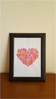 Valentine's Day Decor - flowery heart - free printable Valentine's Day Decor - flowery heart - free printable