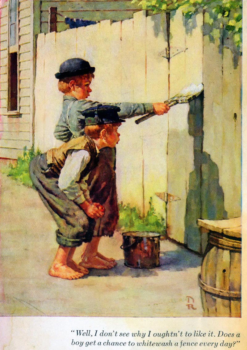 Heartstrings: Addicted to Tom Sawyer, getting the fence painted!