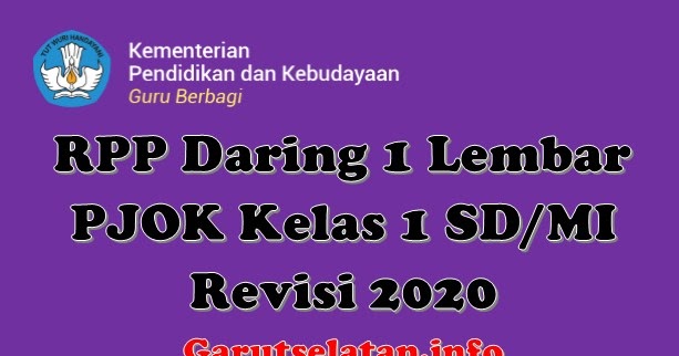 Pembelajaran online sd kelas 1 pjok
