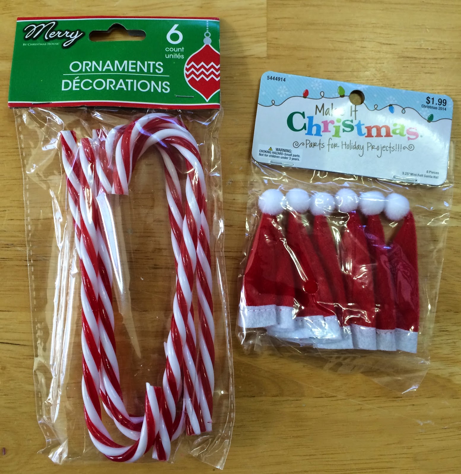 Kathy'S Art Project Ideas: Candy Cane Elf Christmas Ornament Craft