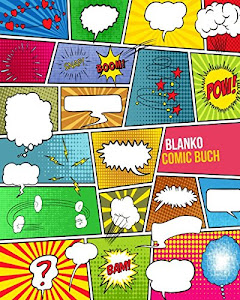 Blanko Comic Buch: Über 100 Seiten mit leeren Comic Rastern zum Selberzeichnen - Ein geniales Geschenk zum Kreativität steigern & Zeichnen lernen für Kinder