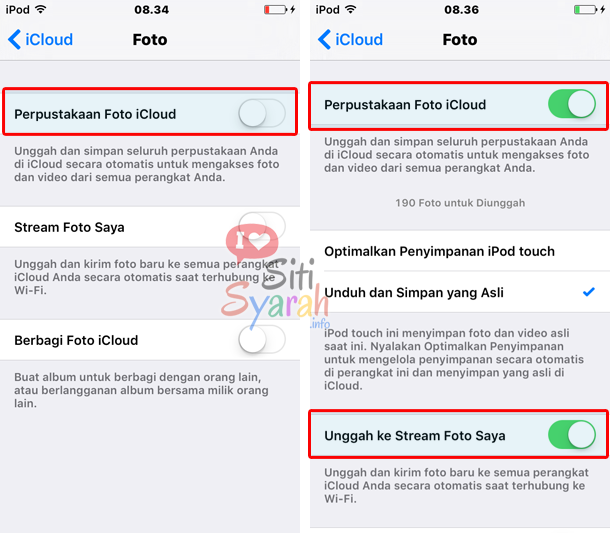 cara mindahin foto ke iCloud 