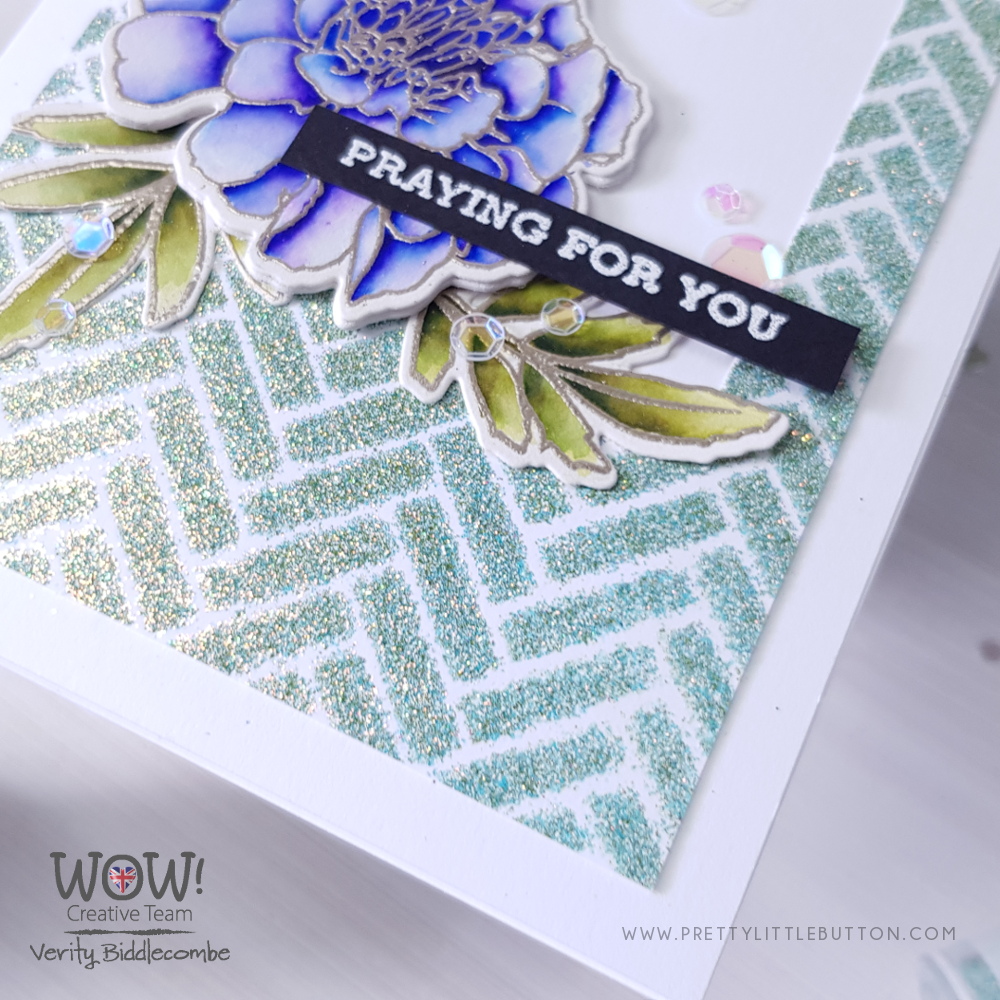 Heat embossing with Stencils Video Tutorial with Verity