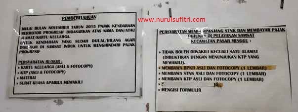 cukup sepuluh menit perpanjang dan bayar pajak tahunan kendaraan stnk di kecamatan pasar minggu nurul sufitri mom lifestyle blogger review info tips