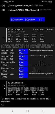 Samsung Evo Plus 64GB Speed Test