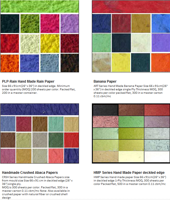 Handmade Papers Proudly Philippine Made