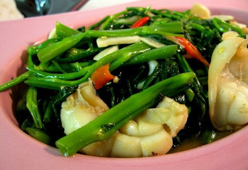 Cumi Tumis Kangkung