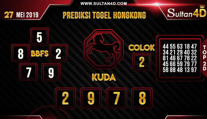 PREDIKSI TOGEL HONGKONG SULTAN4D 27 MEI 2019