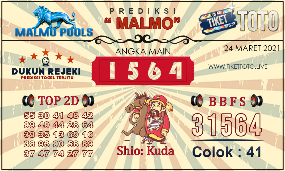 Prediksi Togel MALMO TIKETTOTO 24 MARET 2021