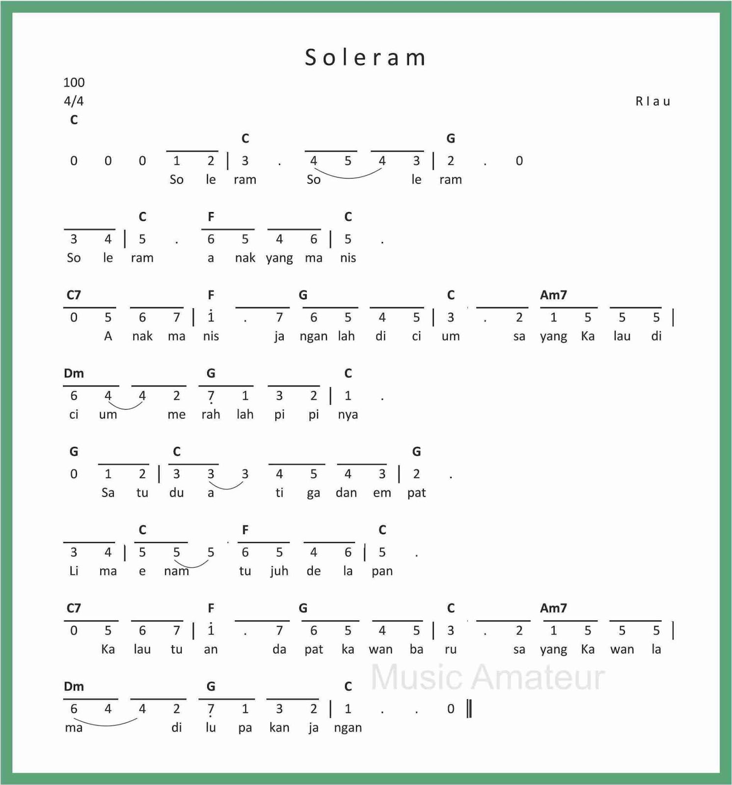 Soleram Berasal Dari / Soal Sbk Kls 7 Music Quiz Quizizz / Berikut