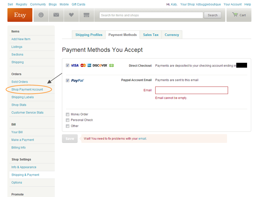 Etsy Seller Series Payment Options Naturally Creative Mama