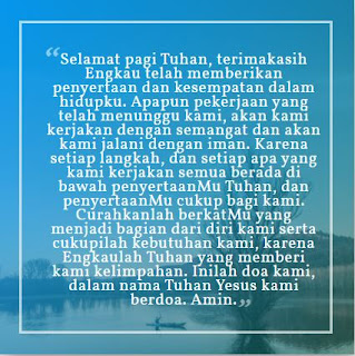 Kumpulan Doa Pagi Katolik lengkap, supaya Tuhan mendengar doa kita - yosefpedia.com