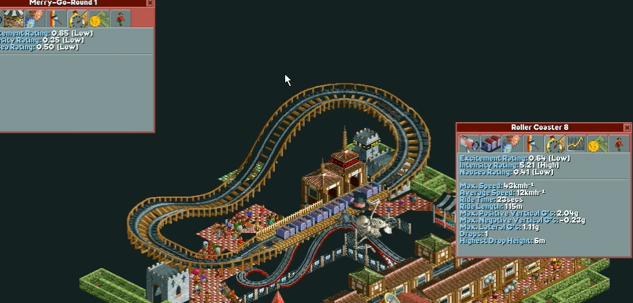 (스압주의) 롤러코스터 타이쿤 장인 - 킹무성