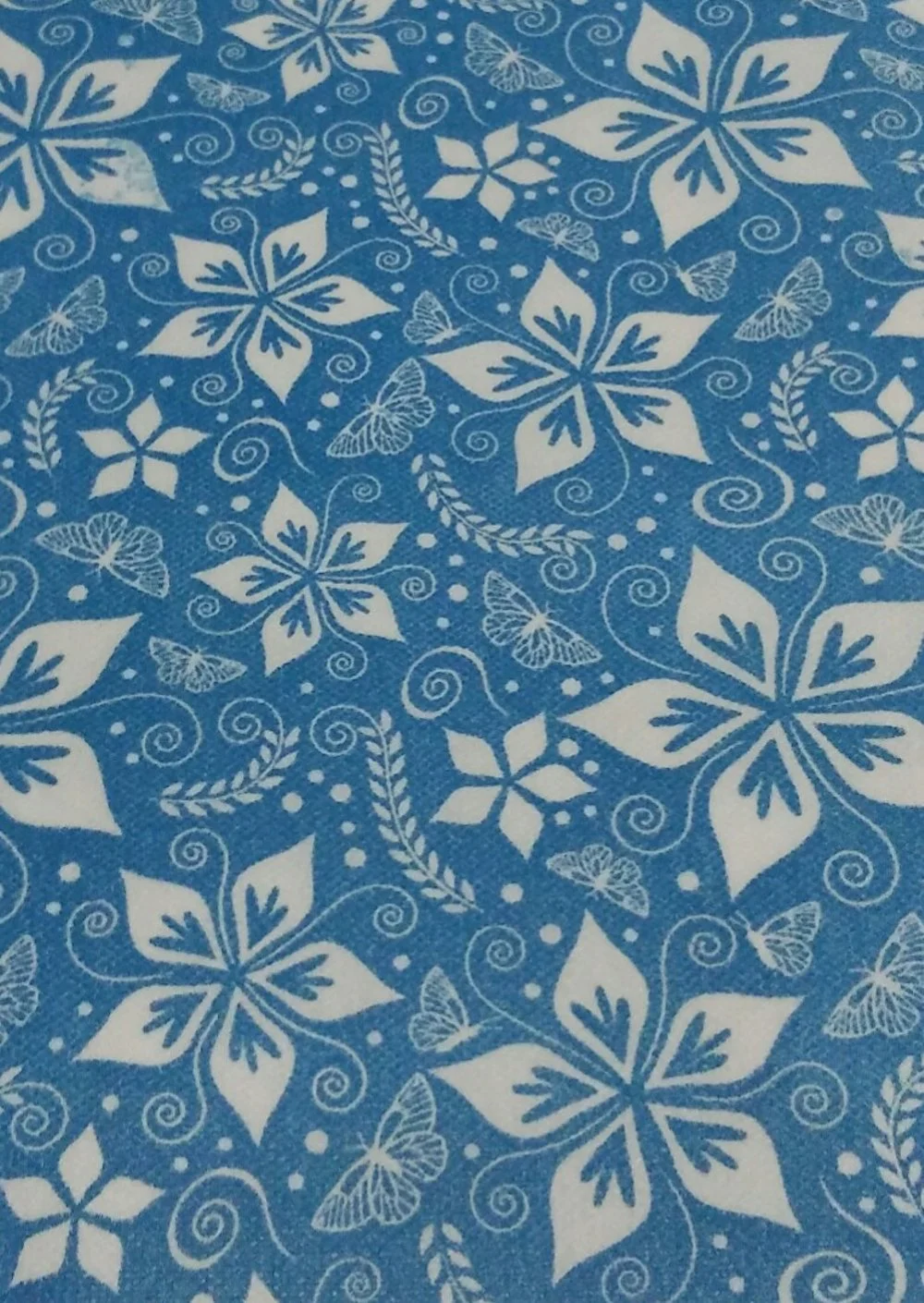 Batik Biru Wallpaper Hd Bunga