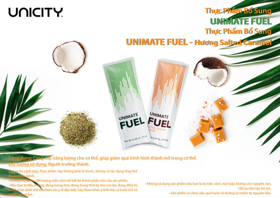 Unimate Fuel của Unicity Hương Salted Caramel